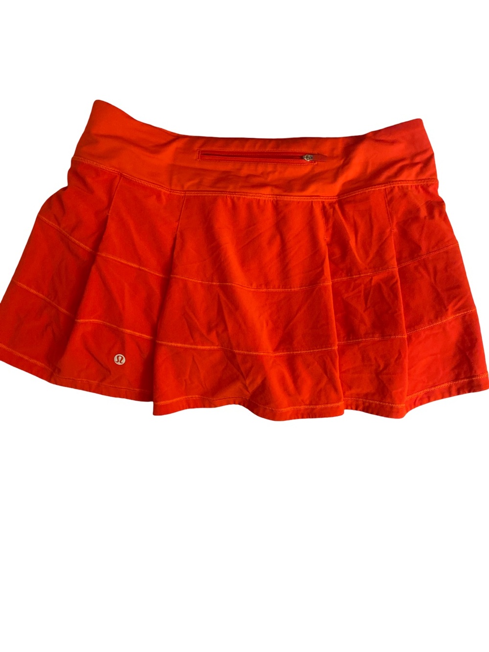 Lululemon Orange /Red Active Skort-8 - Picture 4 of 5